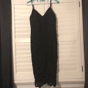 black lace dress never worn